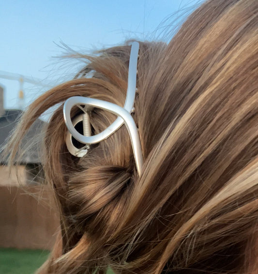 Silver Hair Clip